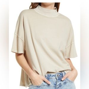 Free People Fearless Mock Neck Top